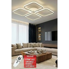St Aydınlatma Finesse Beyaz Kasa Kumandalı 3 Renkli Salon,oturma Odası,yatak Odası Için LED Avize