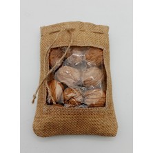 İstanbul Sandalet 1 Adet 15 x 20 cm (En x Boy)Şeffaf Pencereli Jut Jüt Hediye Paketleme Torbası Kabuklu Yemiş Kesesi
