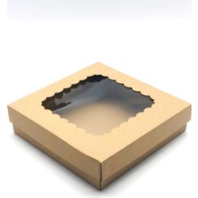 Feza Kutu Feza 23 x 23 x 6 cm Kraft Karton Kutu 10 Adet Çok Amaçlı Kullanım İçin Dayanıklı Ambalaj