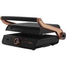 Arçelik Gurme Profesyonel Tost Makinesi 2400 W Siyah Seramik Plaka Yüzeyi ve Yağ Toplama Haznesi