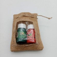 İstanbul Sandalet 3 Adet 9 x 12 cm En x Boy Şeffaf Yüzlü Pencereli Jut Jüt Hediye Paketleme Torbası Kesesi