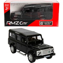1:32 Rmz City Jeep Serisi Die Cast Çek Bırak Model Araba - Siyah Land Rover Defender