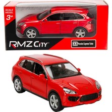 1:32 Rmz City Jeep Serisi Die Cast Çek Bırak Model Araba - Kırmızı Porsche Cayenne Turbo