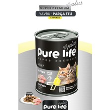Pure Life Plus Tavuklu Chunk Yavru Kedi Konserve Yaş Mama 400 gr