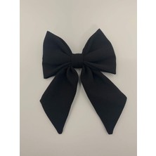 Melkady 423 - Fiyonklu Lüx Otomatik Toka Siyah Renk Standart Ebatlı Şık Aksesuar