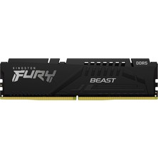 Kingston Fury Beast 32GB DDR4 3200MHz CL16 PC RAM Yüksek Performanslı RGB Aydınlatma