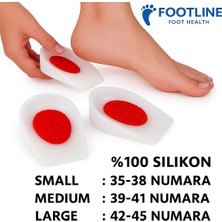 Ortopedik Anatomik Silikon Topukluk, Rahat ve Destekli Ayak Konforu