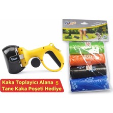 Mdstech Köpek Dışkı Toplama Aparatı Hijyenik Taşınabilir Kaka için Pratik Kolay Temizlik + 5 Adet Kaka Poşeti Hediye