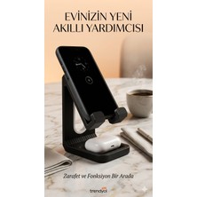 Morphena3D Modern Masaüstü Telefon ve Tablet Standı – Orta Boy – Şık ve Modern Tasarım