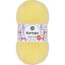 Kartopu Baby One 100 gr Açık Sarı El Örgü İpliği Antipilling Özellikli Akrilik Malzeme