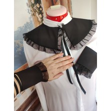 PremiumPort Siyah Gipurlu Seyyar Yakalık ve Kolluk Takımı, Çok Fonksiyonlu ve Şık