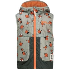 Belirtilmemiş Jack Wolfskin Smileyworld Aop Vest Unisex Çocuk Yeşil Yelek