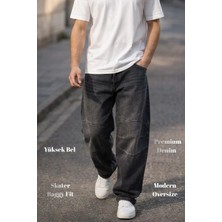Cedy Denım Erkek Yüksek Bel Skater Baggy Jeanpantolon C362