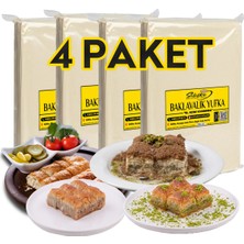 Silifke Yufka Böreklik, Baklavalık, Burmalık ve Soğuk Sütlü Baklavalık Yufka - 4 Paket - 4 Tepsilik (±3600GR)