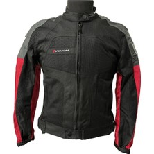 Venom Motosiklet Mont 4 Mevsim Dynamic Grey-Red Motorcu Montu
