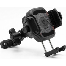 Ebakbak Motosiklet Telefon Tutucu Titreşim Önleyici Modüllü Ayna ve Gidon Bağlantılı Tel Tutacağı