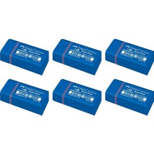 Faber-Castell Mini Boy Sınav Silgisi 6'lı Mavi Renkli Kullanışlı Silgi Seti