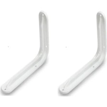 Esranın Dünyası L Tipi Raf Tutucu - 10 x 15 cm Beyaz (2 Adet)