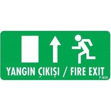 LTG Nova Yangın Çıkışı Yukarı Uyarı Levhası 17,5X25 KOD:935