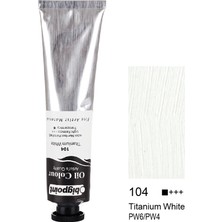 Bigpoint Yağlı Boya 200 Ml Titanium White 104 Tam Örtücü Özellikte Yüksek Kaliteli Pigment