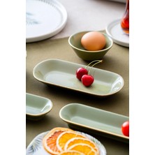 ACAR Vegas 6 Kişilik 31 Parça Gold Yaldız Desenli Kahvaltı Takımı Renkli Stoneware Malzeme