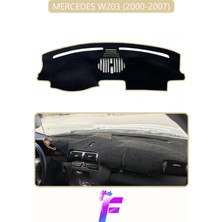 E-BİZ Mercedes W203 (2000-2007) Uyumlu Torpido Örtüsü | Yansıma Önleyici | Kolay Montaj | Tam Koruma | H19