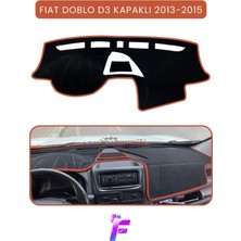 E-BİZ Fıat Doblo D3  (2013-2015) Kapaklı Uyumlu Torpido Örtüsü | Araca Özel Üretim | Kolay Montaj |TB10
