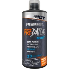 Bigjoy Sports Predator Shot Preworkout Amino Asit Portakal Aroma 1000 ml Türkiye Menşeli Enerji Desteği