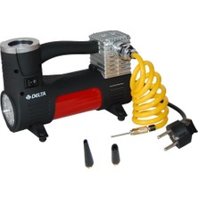 Delta Elektrikli Top Pompası Mini Kompresör Işıklı Siyah Kırmızı Renkli Dayanıklı Tasarım