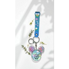 Famemus Accessory Renkli Köpük Sulu Boncuklu Şeffaf Ayıcık Anahtarlık & Çanta Süsü - Sevimli Tasarım