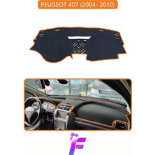E-BİZ Peugeot 407 (2004-2010) Uyumlu Torpido Örtüsü | Yansıma Önleyici | Tam Koruma | Kolay Montaj | H88