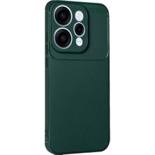 Beei  Reno 15 Auto Fus Karbon Kapak - Koyu Yeşil