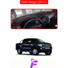 E-BİZ Ford Ranger (2011-2019) Uyumlu Torpido Örtüsü | Yansıma Önleyici | Kolay Montaj | Tam Koruma | F33