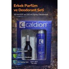 Erkek Parfüm ve Deodorant Seti 50 ml Edt + 150 ml Sprey Deodorant Kalıcı Ferah Koku Hediye Seti