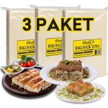 Silifke Yufka Böreklik Yufka, Baklavalık Yufka ve Soğuk Sütlü Baklavalık Yufka - 3 Paket - 3 Tepsilik (±2700GR)