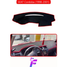 E-BİZ Seat Cordoba (1998-2001) Uyumlu Torpido Örtüsü | Yansıma Önleyici | Tam Koruma | Hızlı Montaj | K3