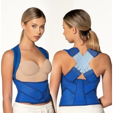 Dik Duruş Posture Steeep Korsesi Mavi Neopren Standart Bedenler