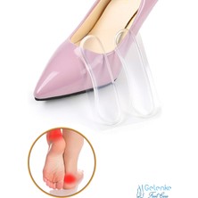 2'li Şeffaf Silikon Topuk Vurma ve Nasır Koruyucu Aparat