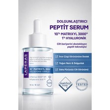 Laperas 10% Peptide Matrixyl 3000® 1% Hyaluronic Acid Dolgunlaştırıcı Canlandırıcı Nemlendirici Peptit Serum