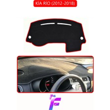 E-BİZ Kia Rio (2012-2018) Uyumlu Torpido Örtüsü | Kolay Montaj | Yansıma Önleyici | Tam Koruma | G75