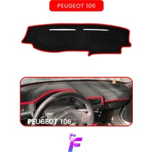 E-BİZ Peugeot 106 Uyumlu Torpido Örtüsü | Güneşten Korur | Kolay Montaj | Tam Uyum | Oto Aksesuar | T69