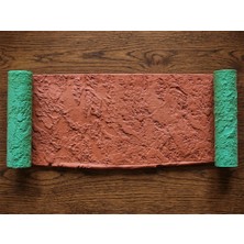 Atölye Dekupaj Model 077 - Volkanik Kaya Dokusu Deboss & Emboss İkili Set - Polimer Kil Seramik Doku Oklavası