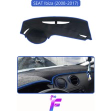E-BİZ Seat Ibıza (2008-2017) Uyumlu Torpido Örtüsü | Yansıma Önleyici | Tam Koruma | Hızlı Montaj | K17