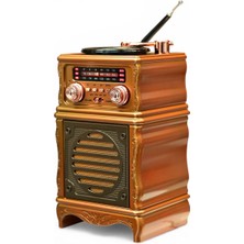Royal Trend Nostalji Plak Çalar Görünüm Radyo,şık Tasarım Trend Bluetooth Nostaljik Radyo