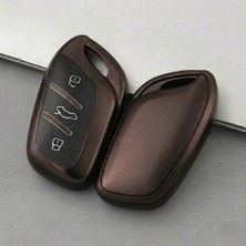 Mg Hszs Uyumlu Smart 3 Buton Silikon Oto Anahtar Kumanda Kabı Kılıf Füme