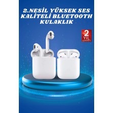 Poyraz Market 2.nesil Yeni Model Tws Bluetooth Kulaklık Dokunmatik Kontrol Yüksek Ses Kaliteli