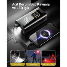 Enshall Yeni Model 3600 Mah Şarjlı Hava Pompası Araç Lastik, Bisiklet, Top Şişirme Oto Hava Kompresörü