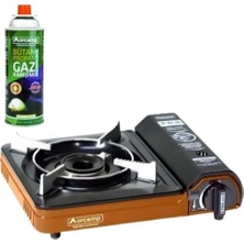 Orcamp CK-505 Tekli Portatif Kamp Ocağı Gaz Stop Emniyetli 25 x 34 cm 1,5 kg Hafif Taşıma Özelliği ile