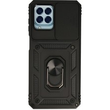 Beei  Galaxy M33 Kılıf Pars Lens Yüzüklü  - Siyah