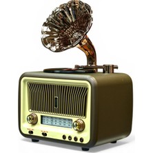 Royal Trend Gramafonlu Tasarım Nostalji Radyo,bluetooth Trend Nostaljik Radyo(Büyük Boy)